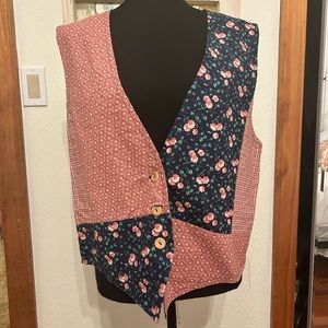 Patchwork Floral Vest